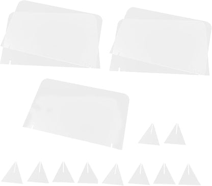 Generic 5Pcs Acrylic Writing Boards 20X30Cm Desktop Message Whiteboards by Unknown