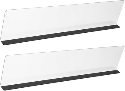 OSALADI 2pcs Clear Acrylic Computer Monitor Memo Boards Left Right Side Panel by OSALADI