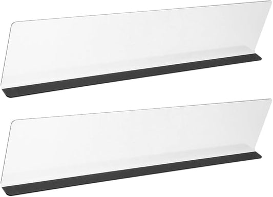 OSALADI 2pcs Clear Acrylic Computer Monitor Memo Boards Left Right Side Panel by OSALADI