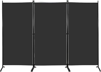 MAYOLIAH Partition Room Dividers 3 Panel Folding Privacy Screens 6 Ft Tall - Image 2
