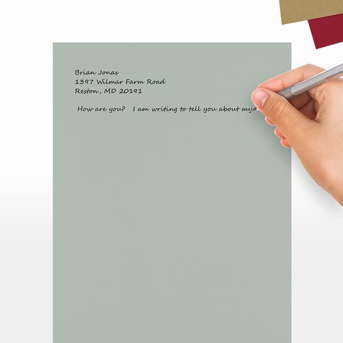 LUXPaper 8.5" x 11" Paper | Letter Size | Slate Gray | 70lb. Text | 250 Qty - Image 5