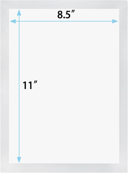 JIUYE 8.5 x 11 Self Adhesive Magnetic Sign Holder, Dual Sides Transparent - Image 2