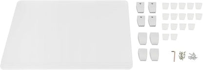 4PCS Desk Dividers Office Partitions, Privacy Desk Panel Protective, Frosted - Image 6