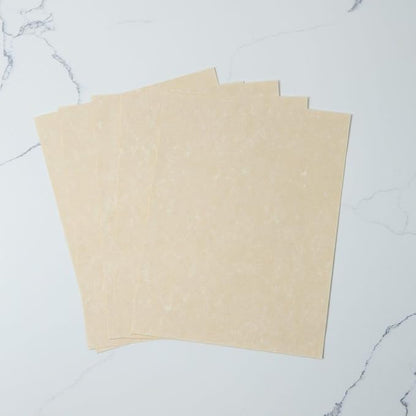 LUXPaper 8.5" x 11" Paper | Letter Size | Cream Parchment | 60lb. Text | 50 Qty - Image 3