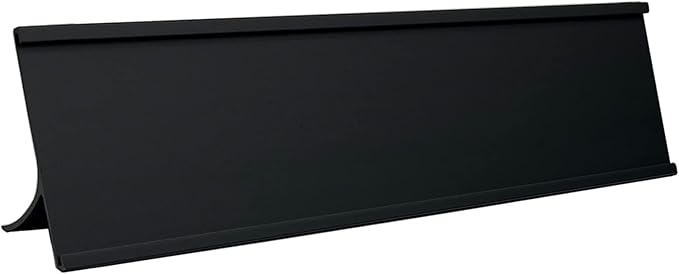 5 Pack 2" x 8" Aluminum Desk Name Plate Holders, Office Business Desk Sign - Image 2