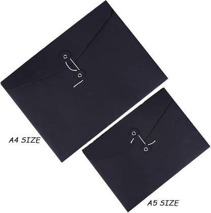 10pcs A4 Kraft Paper Envelopes Portfolio Foolscap File Folders Document Folder - Image 2