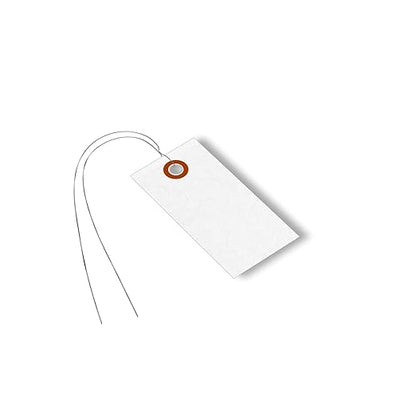 SmartSign 3.25 x 1.625 inch “White” Blank Tyvek Shipping Tags by SmartSign