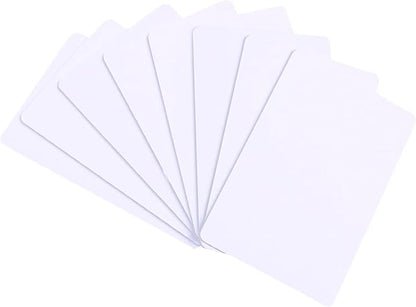 100 Pack - Premium Blank PVC Cards by Klmnduo