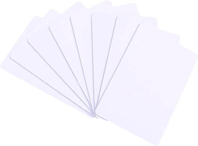 55 Pack - Premium Blank PVC Cards by Klmnduo