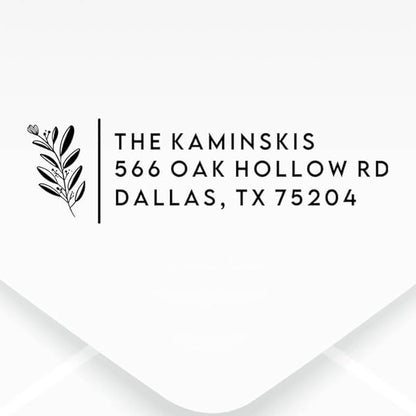 Custom Floral Address Stamp | Choose from 12 Designs | Multiple Ink Color - Image 2