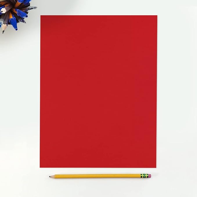 LUXPaper 8.5" x 11" Paper | Letter Size | Ruby Red | 80lb. Text | 50 Qty - Image 5