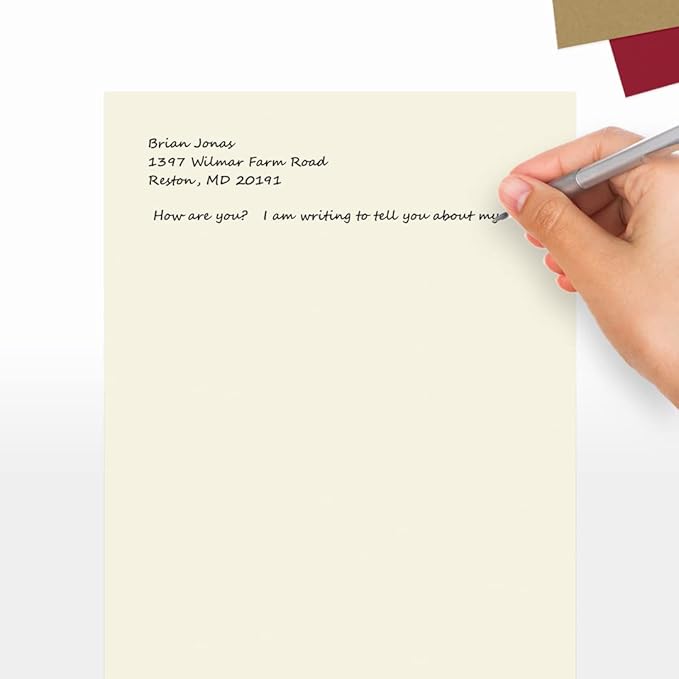 LUXPaper 8.5" x 11" Cardstock | Letter Size | Natural | 80lb. Cover | 50 Qty - Image 5
