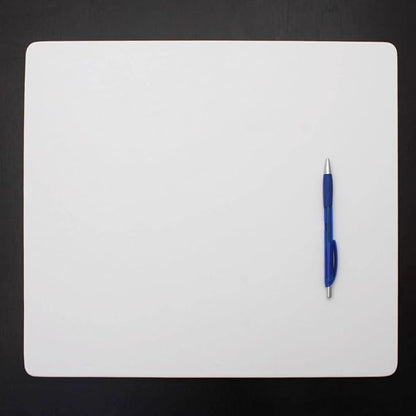 Dacasso 17" x 14" White Leatherette Luxury Conference Table Pad - Image 3