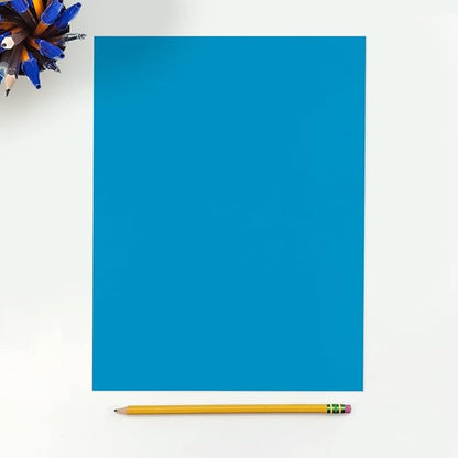 LUXPaper 8.5" x 11" Cardstock | Letter Size | Pool Blue | 100lb. Cover | 50 Qty - Image 3