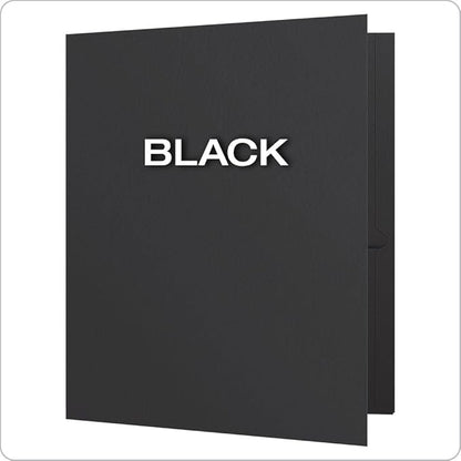 Oxford Twin-Pocket Folders, Textured Paper, Letter Size, Holds 100 Sheets - Image 3