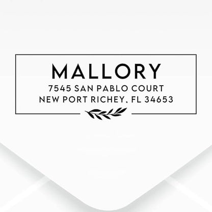 Custom Floral Address Stamp | Choose from 12 Designs | Multiple Ink Color - Image 2