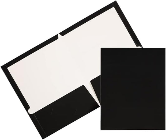 JAM PAPER Laminated Two Pocket Glossy School Folders by JAMPaper