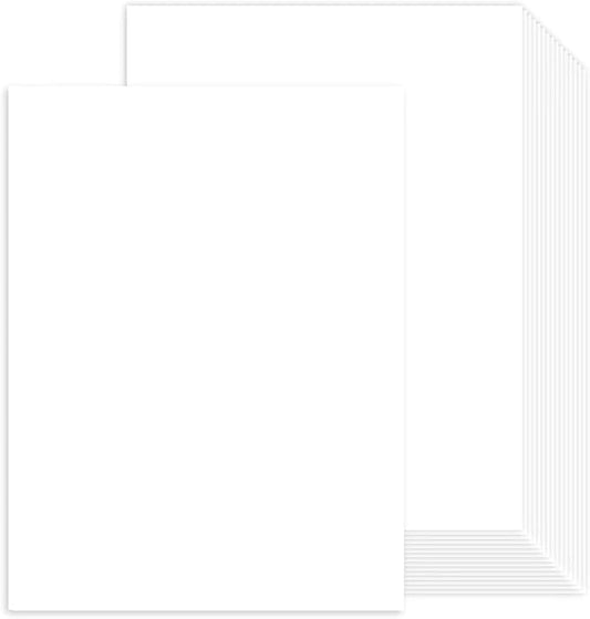 100 Sheets White Cardstock 8.5 x 11 Certificate Paper, Goefun White Card Stock by Goefun