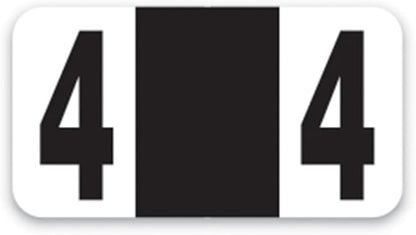 File Right Number Labels Roll – Color-Coded Numeric Filing Labels, 1-5/8" × by Unknown