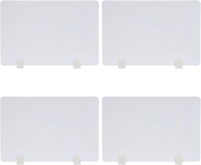 4PCS Desk Dividers Office Partitions, Privacy Desk Panel Protective, Frosted - Image 7