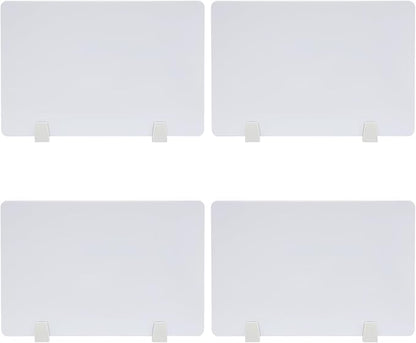 4PCS Desk Dividers Office Partitions, Privacy Desk Panel Protective, Frosted - Image 7