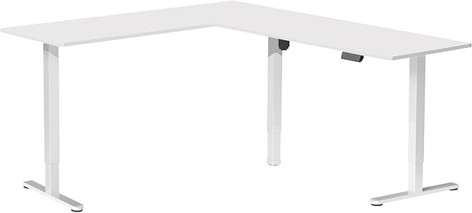 VIVO Electric Corner 84 x 63 inch L-Shaped Standing Desk, Memory Height - Image 9