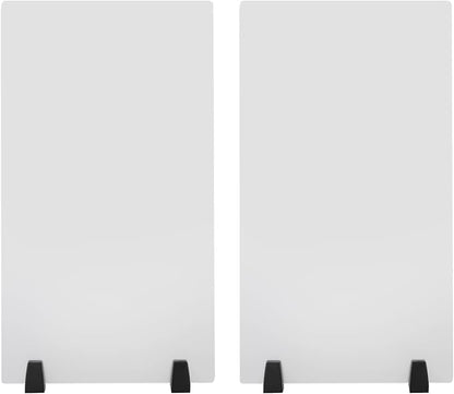 2 Packs Dual Frosted Plexiglass Desk Privacy Panels, 30 x 18 Inch Acrylic by Unknown