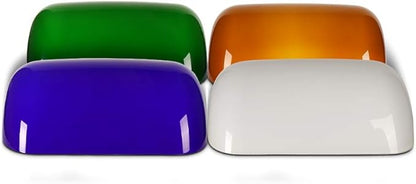 Newrays Green Glass Bankers Lamp Shade Replacement Cover, L8.85 W5.11 - Image 5