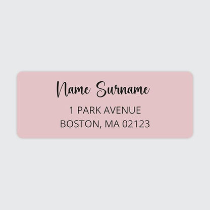 Dotty about Paper Personalized Blush Pink Colorblock by DottyAboutPaper