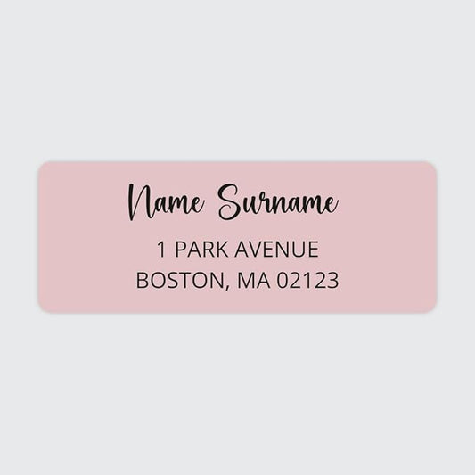 Dotty about Paper Personalized Blush Pink Colorblock by DottyAboutPaper