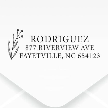 Custom Floral Address Stamp | Choose from 12 Designs | Multiple Ink Color - Image 2