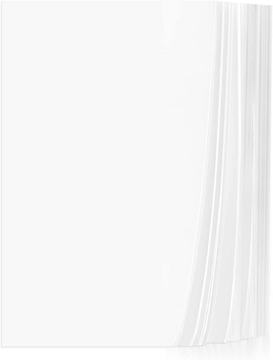Vellum Paper, Cridoz 115GSM Transparent Vellum 8.5 x 11 Translucent Clear by cridoz