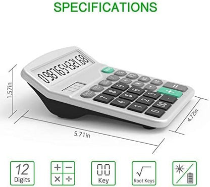 Solar & AA Battery Dual Power Electronic Calculator - Image 5