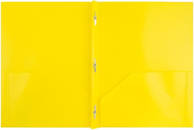 JAM PAPER Plastic 2 Pocket POP Folders - Image 2