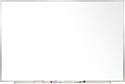 Ghent 4 x 5 Porcelain Magnetic Whiteboard, Aluminum Frame, 1 Marker, 1 Eraser by Ghent