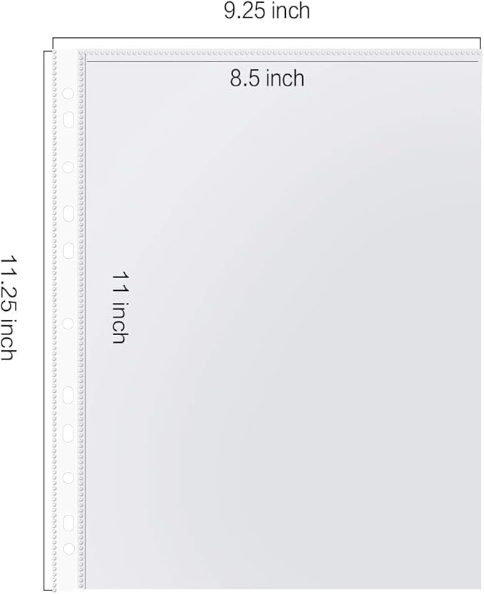 Sheet Protectors, PANDRI 1000 Pack Clear Heavy Duty Plastic Page Protectors - Image 2