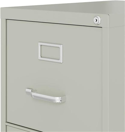 Scranton & Co 4-Drawer 22" Deep Letter Filing Cabinet in Black, Office - Image 4