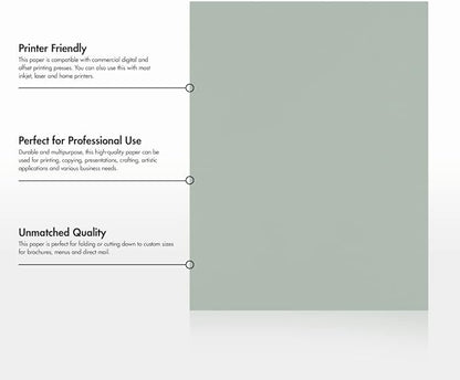 LUXPaper 8.5" x 11" Paper | Letter Size | Slate Gray | 70lb. Text | 250 Qty - Image 8