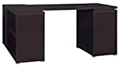 Pemberly Row L Shape Corner Storage Desk in Brown Cappuccino, Letter/Legal File - Image 8
