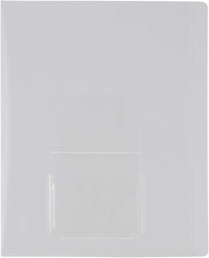 JAM PAPER Plastic Sleeves with Mini Pocket - Image 4