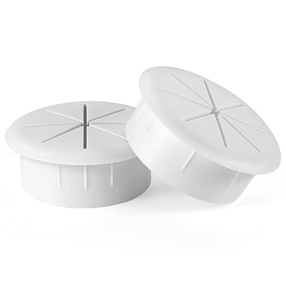 HYCC 2 Pack 2 Inch Flexible Desk Grommet, Organize Wires and Cables on Office by HYCC
