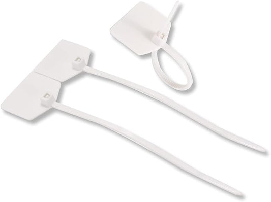 Waterproof Shipping Tags, Self Locking Nylon Writable Marker Ties Luggage by 6COM