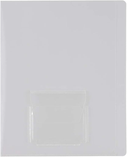JAM PAPER Plastic Sleeves with Mini Pocket - Image 3