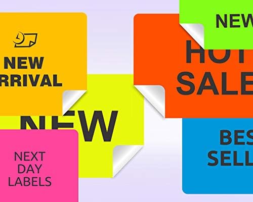 NextDayLabels - 8-1/2 x 11" Neon Color High Light Fluorescent Labels - Image 4