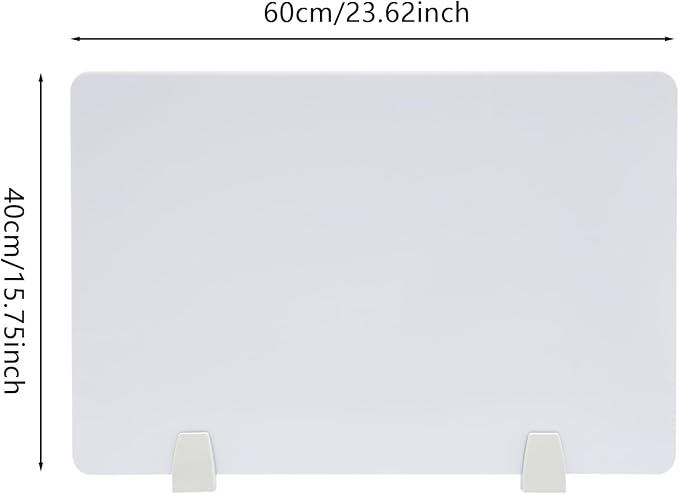 4PCS Desk Dividers Office Partitions, Privacy Desk Panel Protective, Acrylic - Image 4