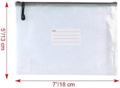 Oaimyy-18 Pcs-Mesh Zipper Pouches File Bags Puzzle Storage Bags Folders Large - Image 2