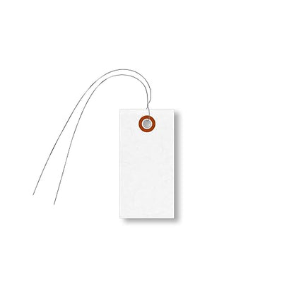 SmartSign 3.25 x 1.625 inch “White” Blank Tyvek Shipping Tags - Image 5