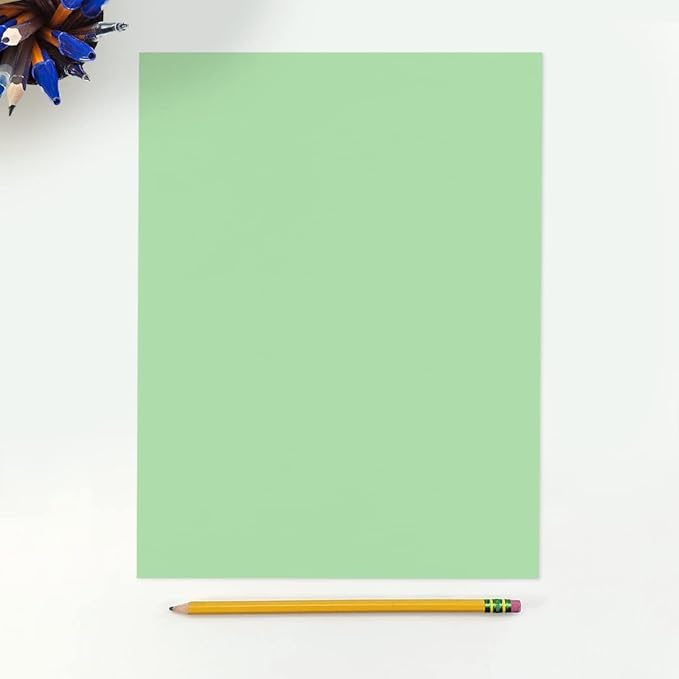 LUXPaper 8.5" x 11" Paper | Letter Size | Pastel Green | 60lb. Text | 500 Qty - Image 3