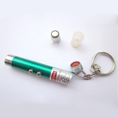 6 PCS Cat Toys Laser Pointer Mini Keychain Laser Pointer LED Flashlight Dog - Image 4