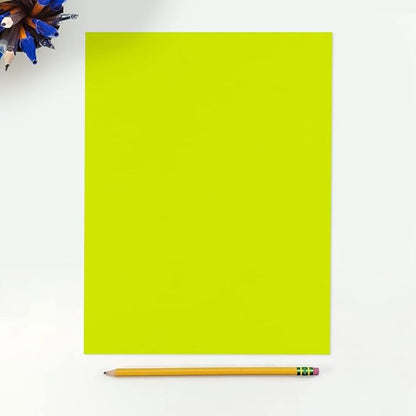 LUXPaper 8.5" x 11" Paper | Letter Size | Wasabi Green | 80lb. Text | 50 Qty - Image 3